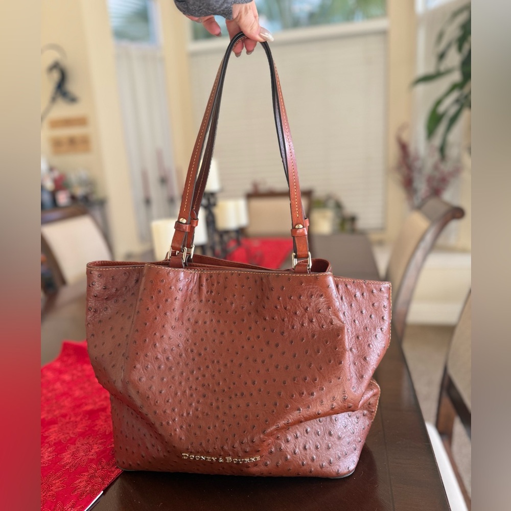 Dooney & Bourke Ostrich Leather Bag - Picture 2 of 9